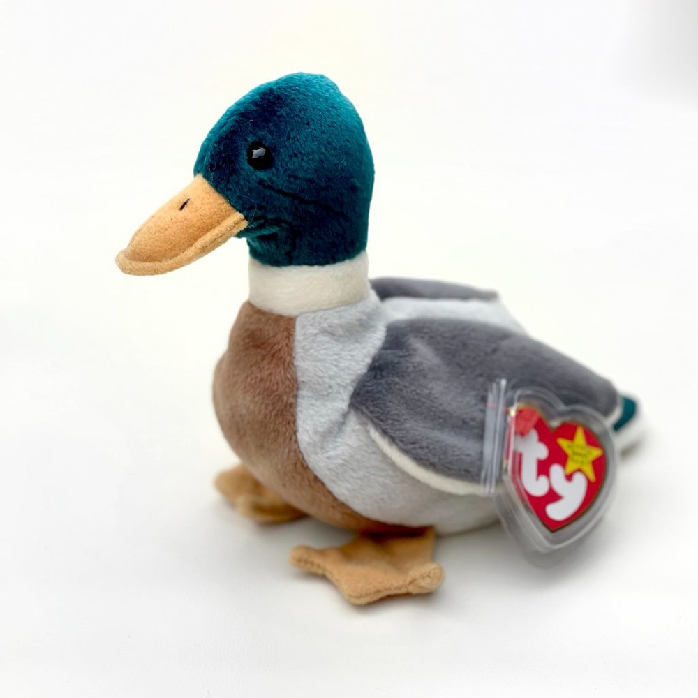 RARE Beanie Baby Jake The Mallard Drake Duck 1997